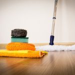 How to remove black stains from oak floor
