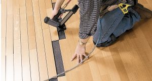 Running engineered maple floor into solid maple flooring