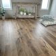 Rustic hickory floor